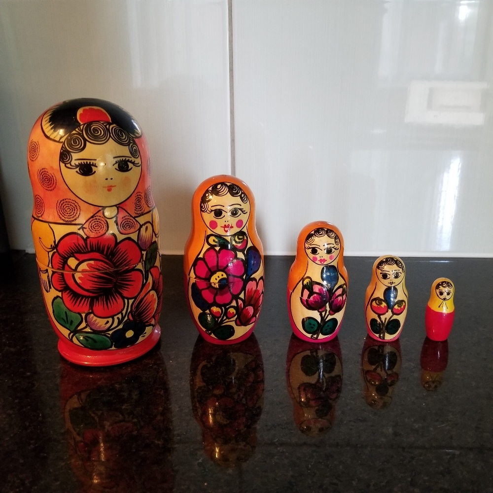 Vintage Russian Nesting Dolls